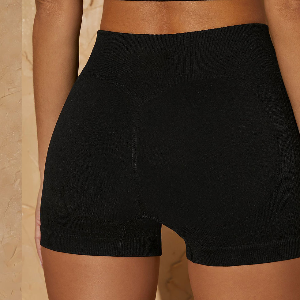 Miniatura: Ribbed Seamless High Waist Yoga Workout Shorts Set Yoga