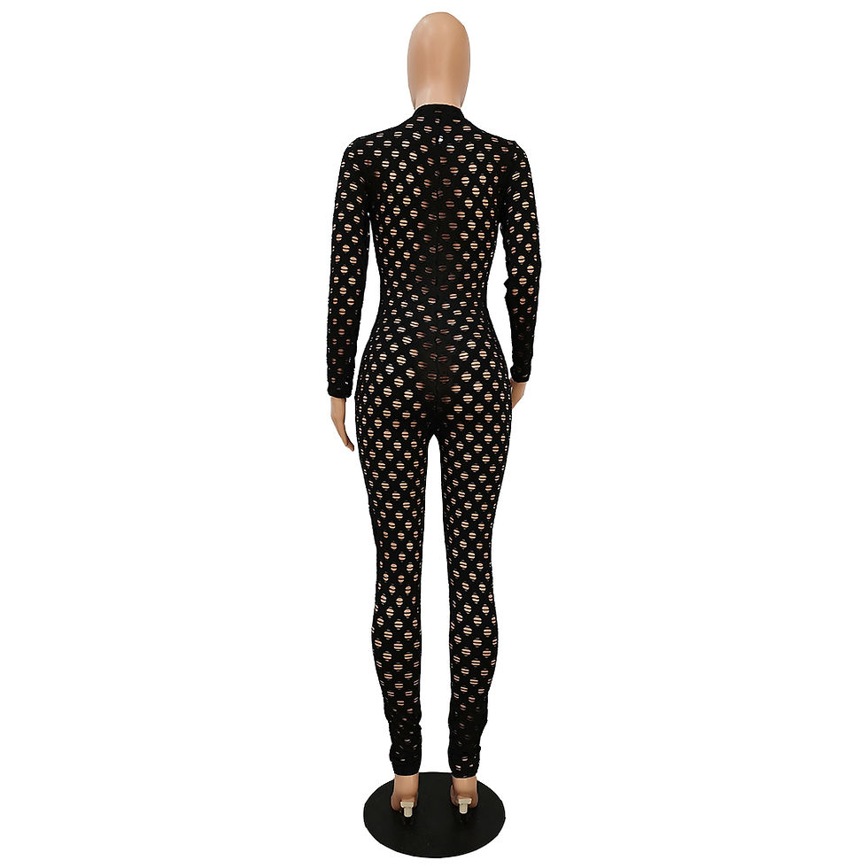 Miniature : Jumpsuit s HallowOut  Long & Sleeve
