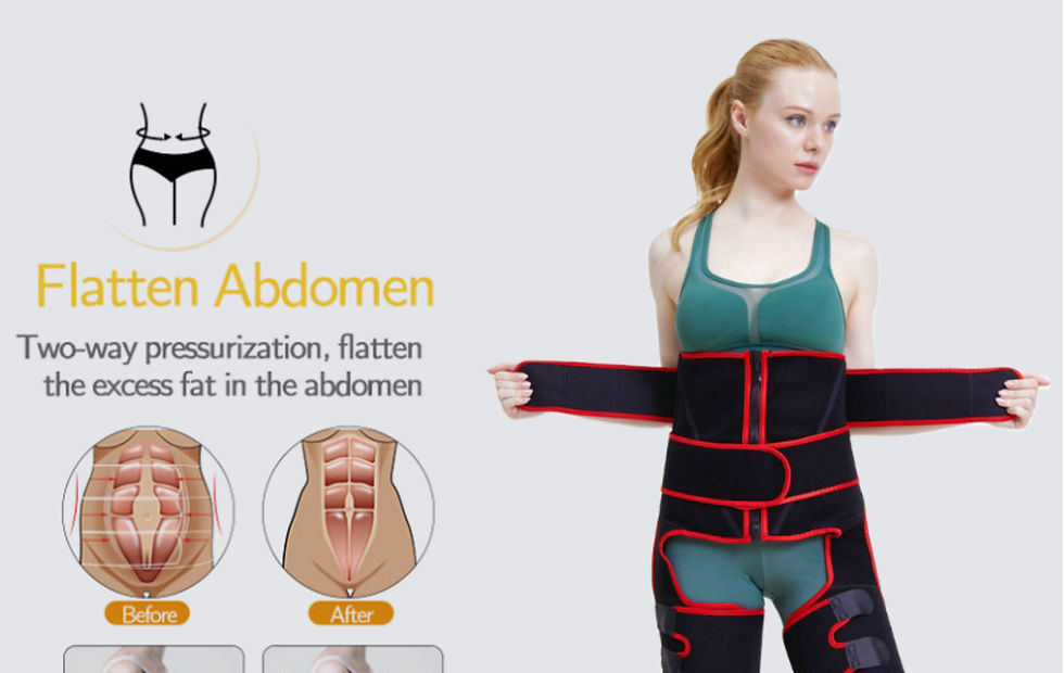 Miniature : Body Shaping Double Belt , Leg Trainer, Hip Enhancers, Thigh & Waist Trainer