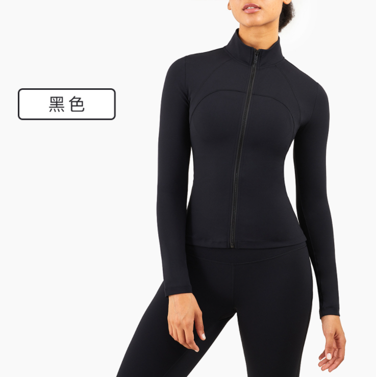 Miniature : Nude Activewear With Zipper Jacket~ Suits 2 Piece Yoga Sets for Sport