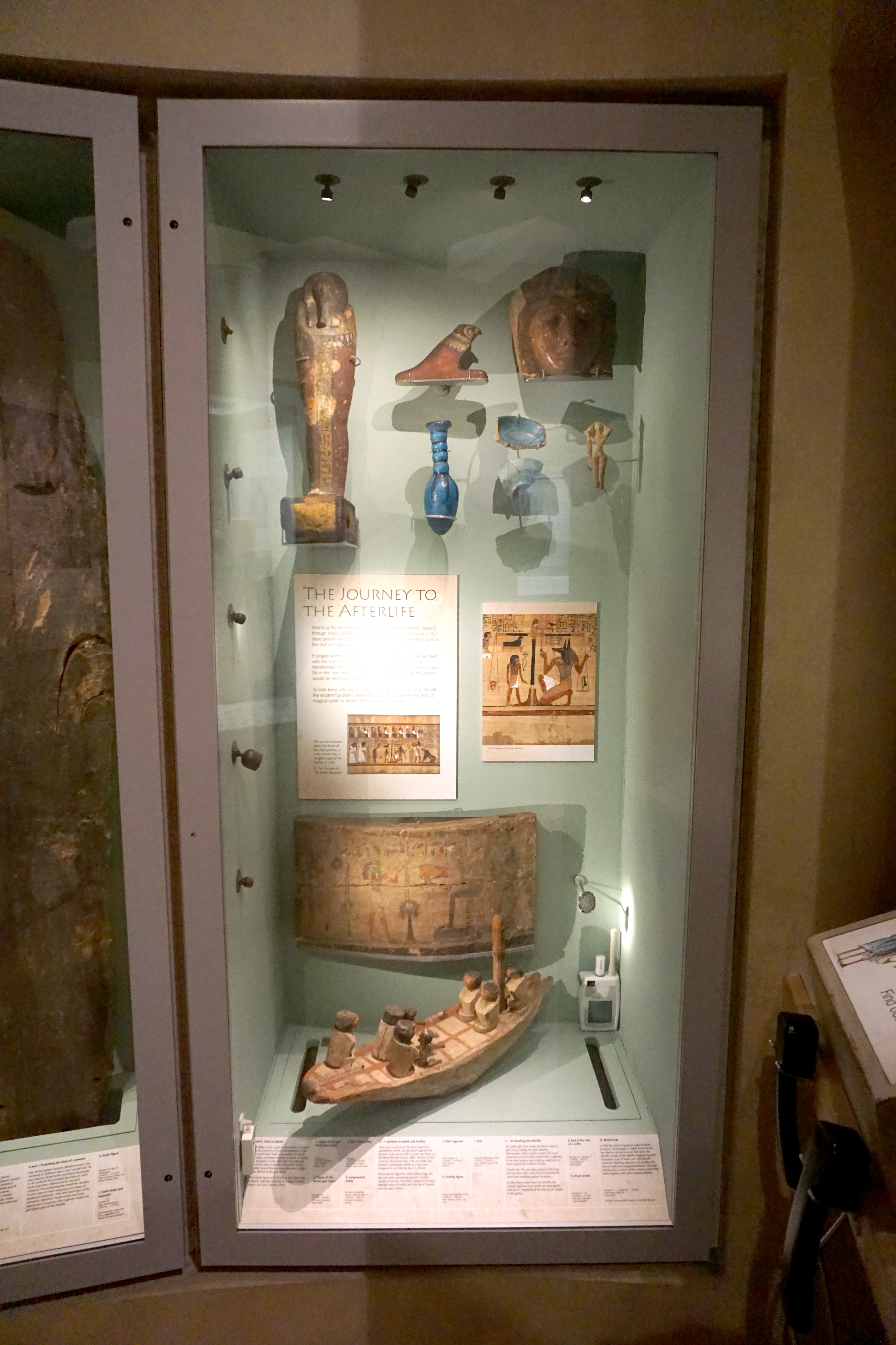 One of the display cases
