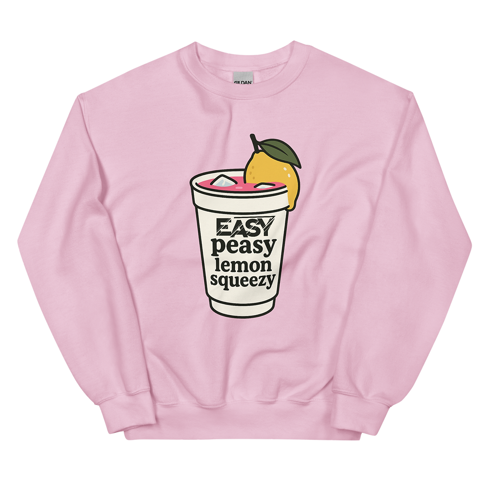 Thumbnail: Easy Peasy Lemon Squeezy Unisex Crew Neck Sweater