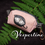 Thumbnail: "Vespertine" bag: pink cork waste bag dispenser with leaf openwork showing a grey and white moth