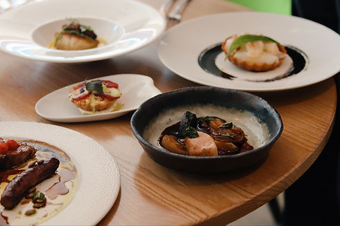 six course seasonal 'taste of the menu' served at Chef's Table in Chester.