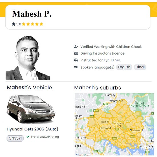 driving school in hornsby