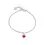 Thumbnail: Red Heart Pendant Bracelet