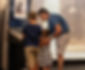 Family visiting the Rolland Center