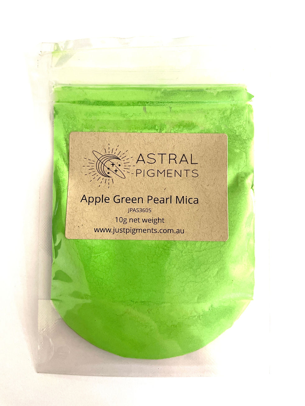 Thumbnail: Apple Green Pearl Mica Pigment Powder (Natural Mica)