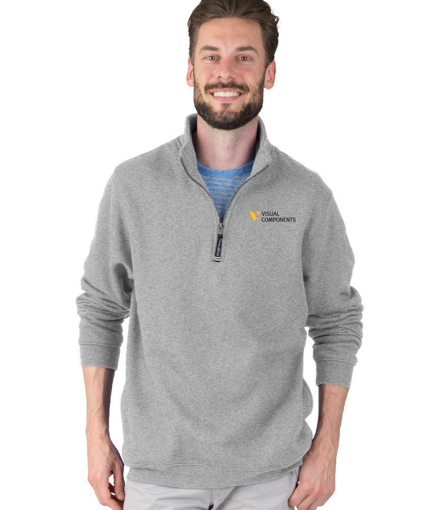 Thumbnail: Charles River Adult Crosswind 1/4 Zip Sweatshirt Mens