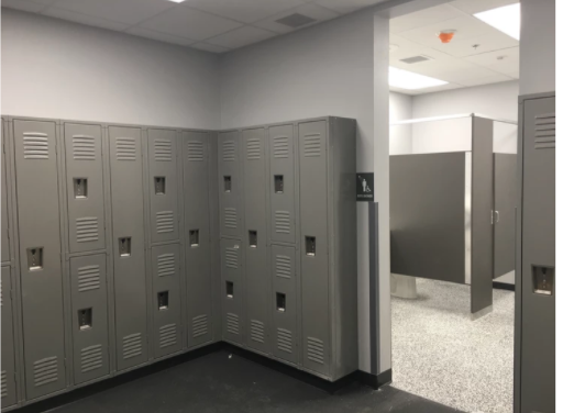Newly Installed Locker Room At White Lake School