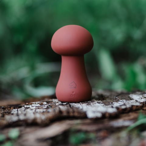 Button Mushroom Vibrator - Red Earth | Queer Sex Toys LLC Button Mushroom Vibrator - Red Earth | Queer Sex Toys LLC