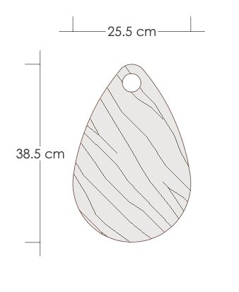 Miniatura: Tabla Para Cocina de Teca - Amur