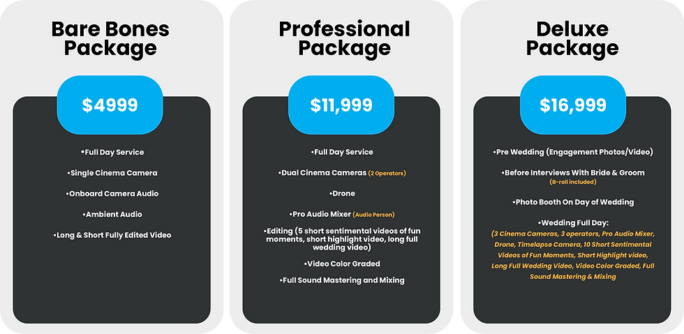How much does the right wedding videographer cost in 2023?