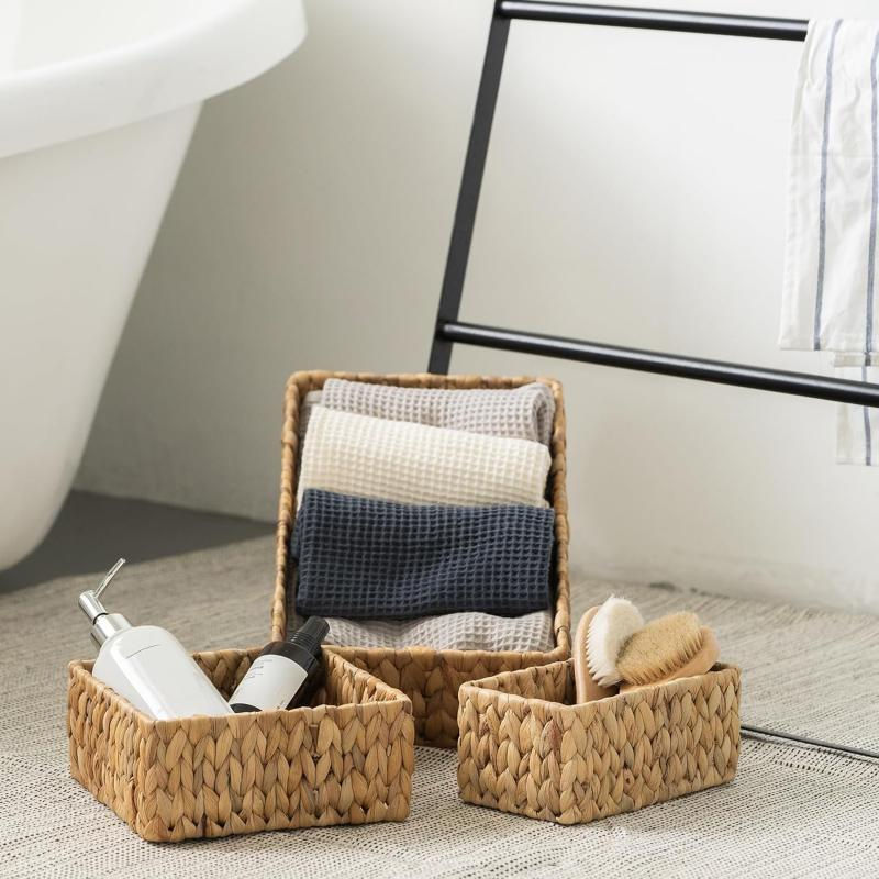 Thumbnail: FairyHaus Wicker Baskets for Organizing 3Pack