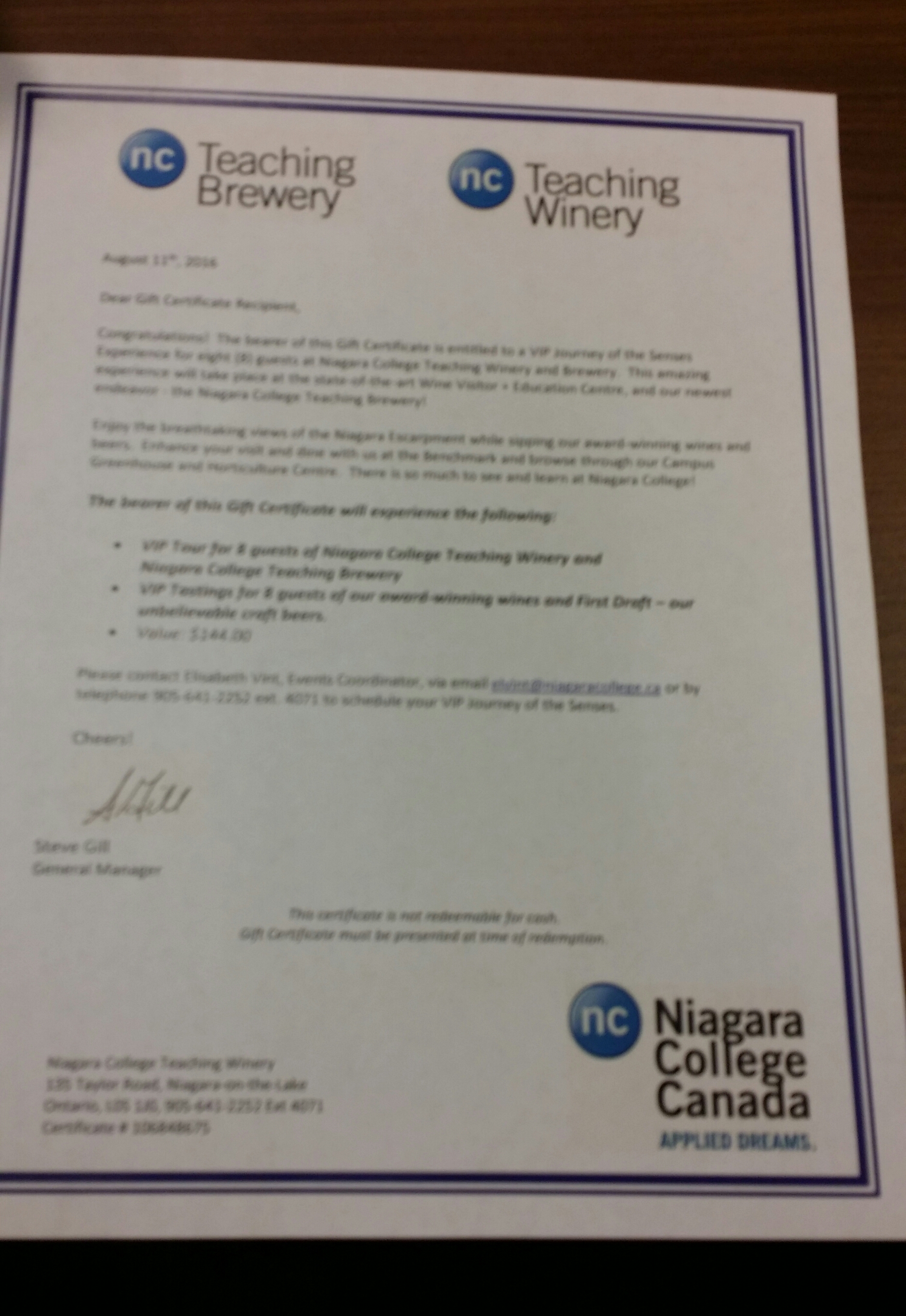 Niagara College Canada