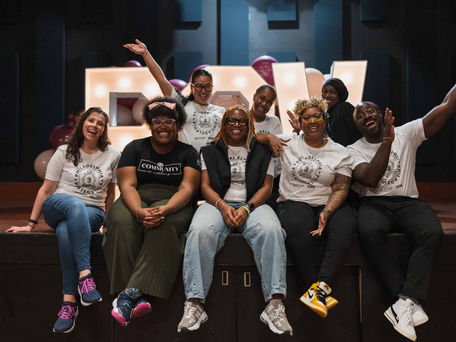 a group during event video production in Manhattan