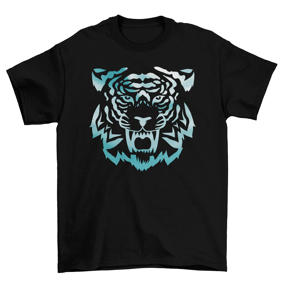 Thumbnail: Blue tiger wild animal t-shirt