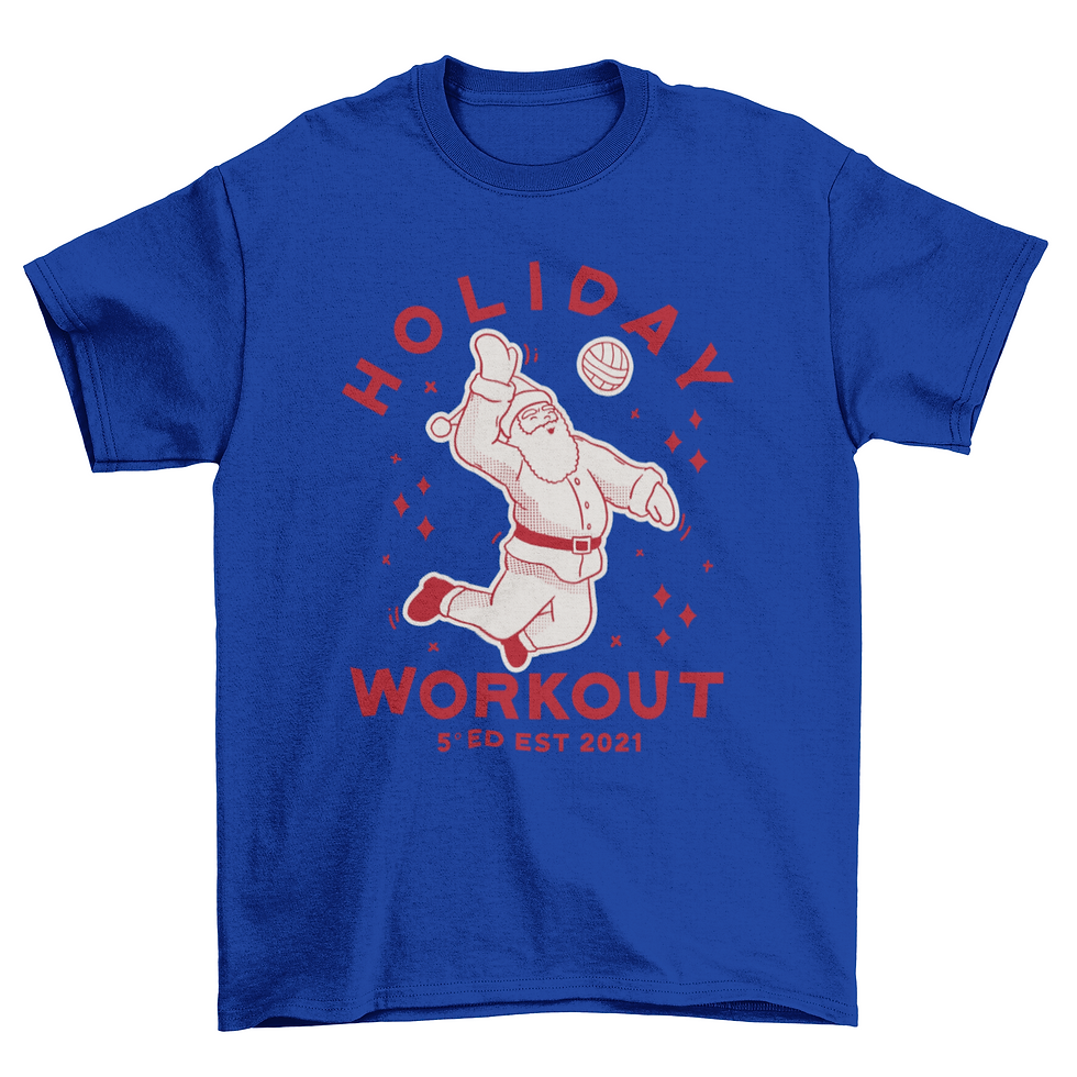 Thumbnail: Santa Claus volleyball t-shirt design