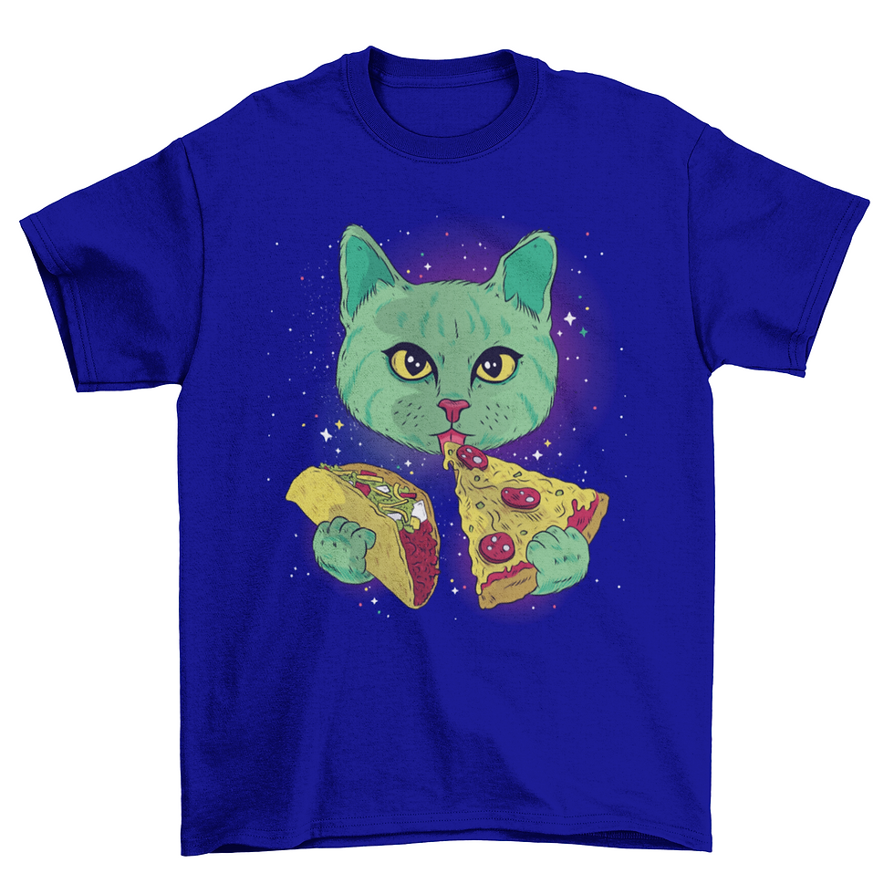 Thumbnail: Cosmic cat t-shirt