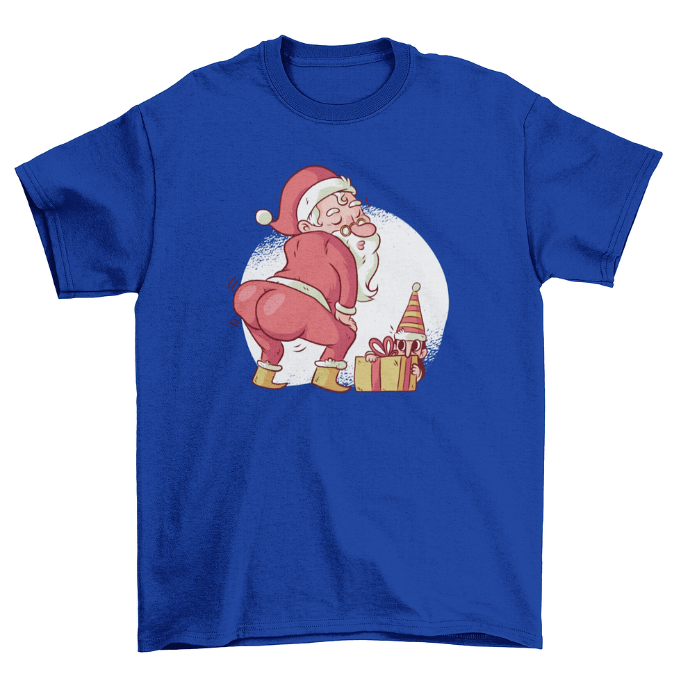 Thumbnail: Santa Twerk Funny Christmas Dance Cartoon T-shirt