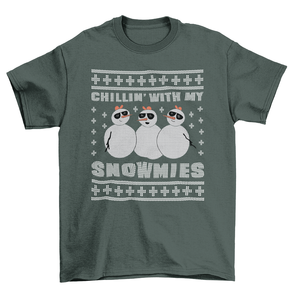 Thumbnail: Chilling snowmies t-shirt