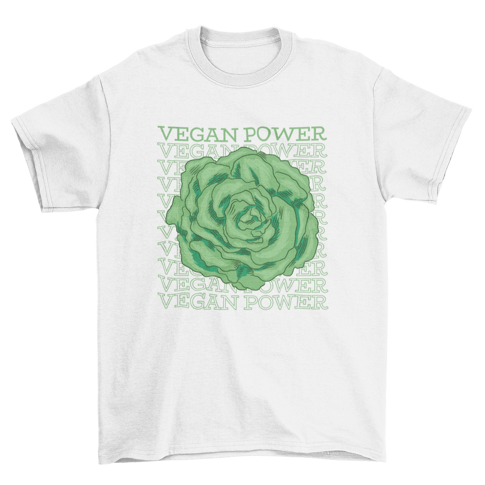 Thumbnail: Vegan power lettuce t-shirt