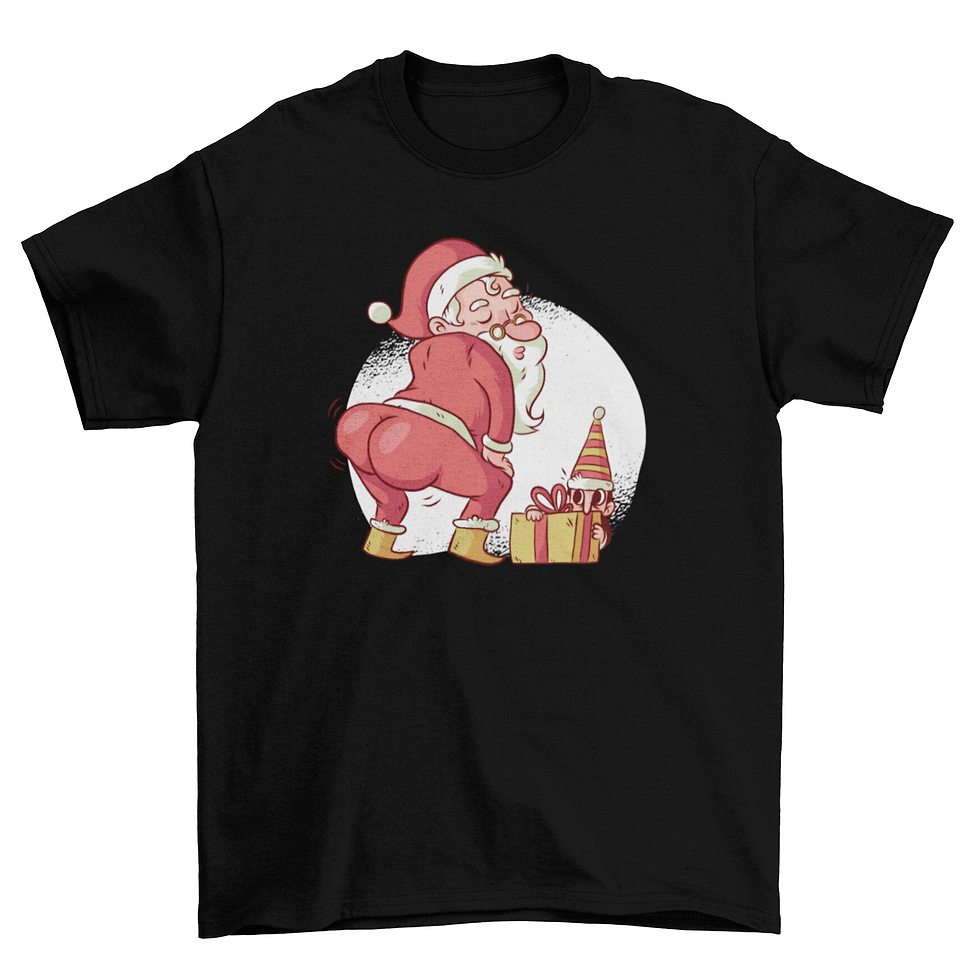 Thumbnail: Santa Twerk Funny Christmas Dance Cartoon T-shirt
