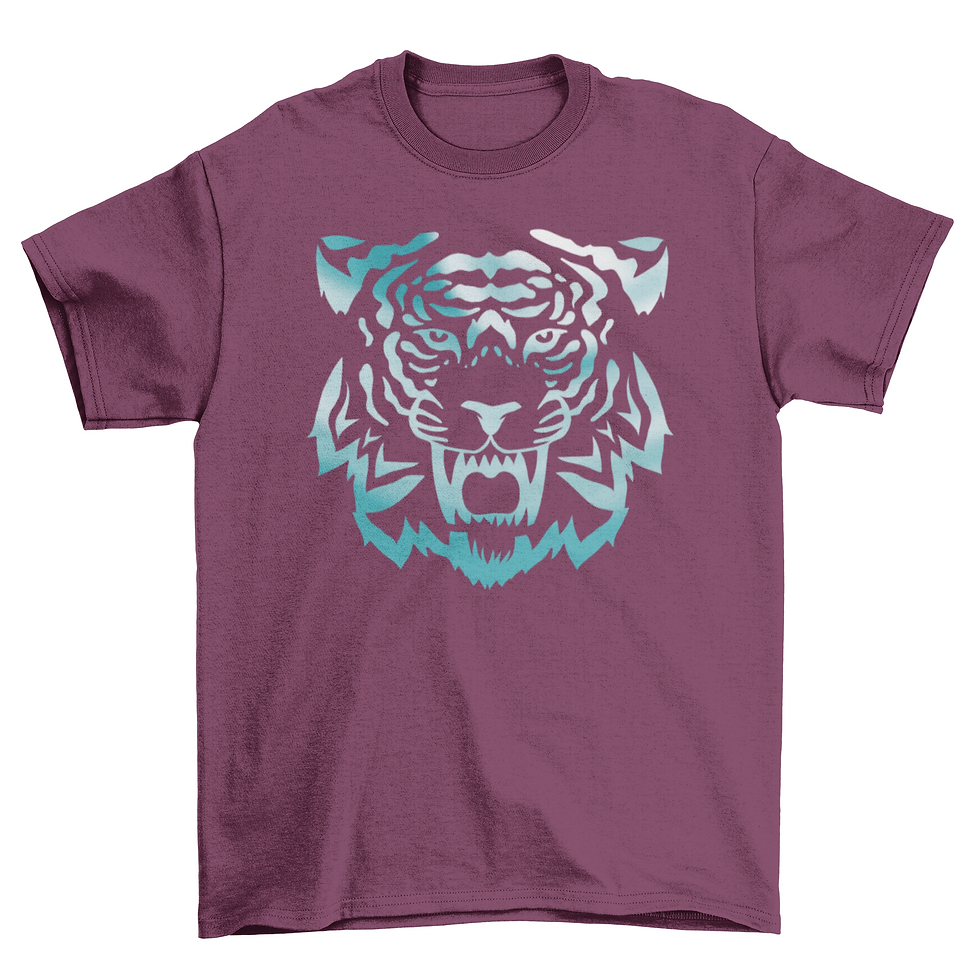 Thumbnail: Blue tiger wild animal t-shirt
