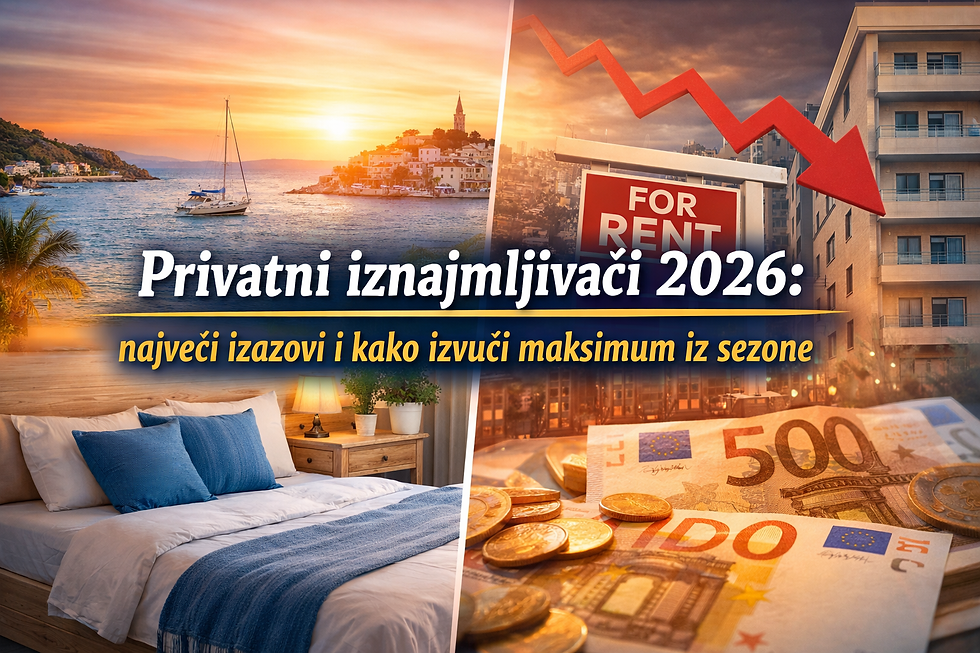 Privatni iznajmljivači 2026 najveći izazovi i kako izvući maksimum iz sezone