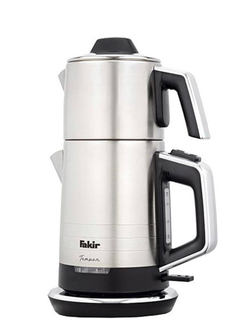 Thumbnail: مارکەی  فەکرTEMPER Tea Makerچاپەستی  ناو ستیل  قۆری کتلی دووبەش١.٧لیتر٣ساڵ زەمان