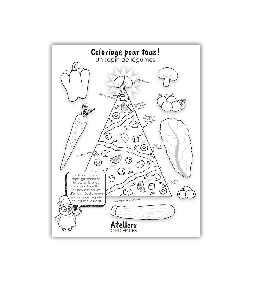 Coloriage Mon sapin de Noël