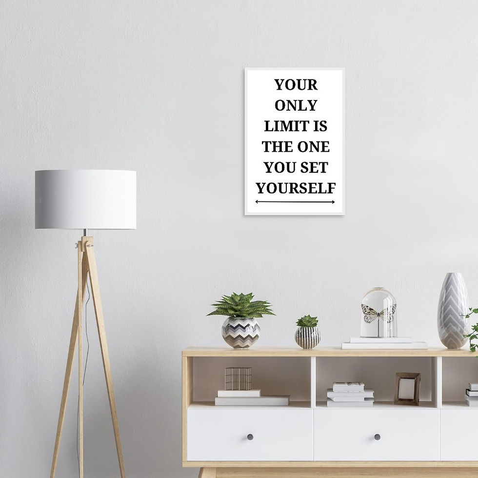 Thumbnail: Motivating Wall Art, Uplifting Wall Poster, Ready-to-hang wooden framed poster