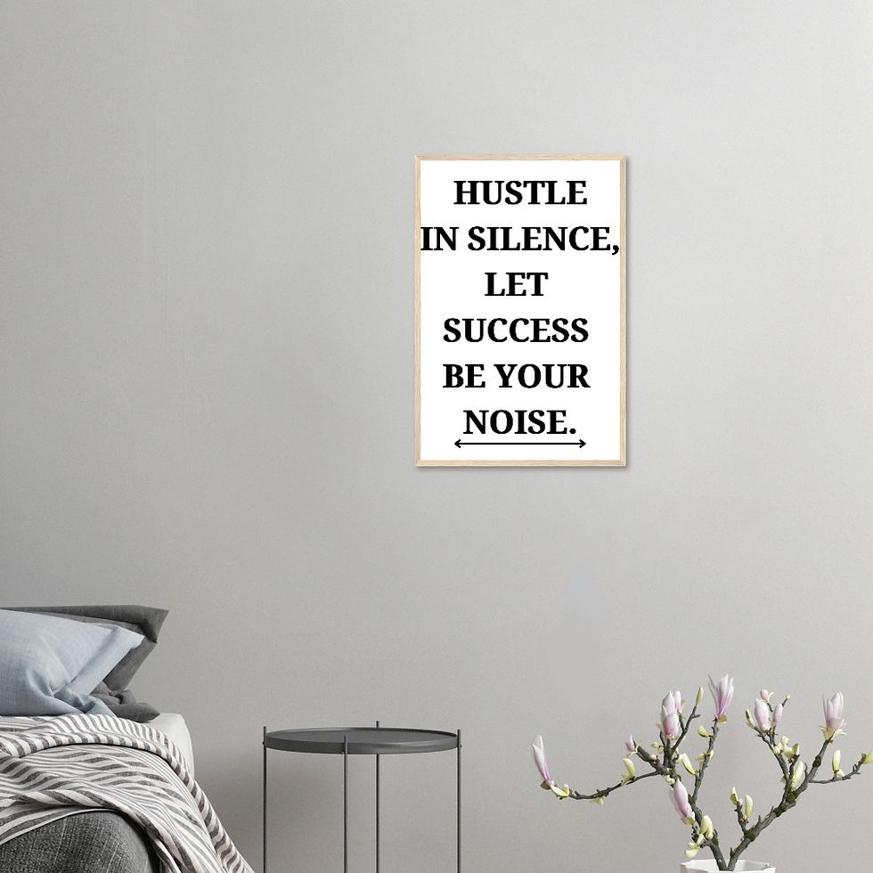 Thumbnail: Elevating Wall Art, Ready-to-hang wooden framed poster, Office Framed Wall Art