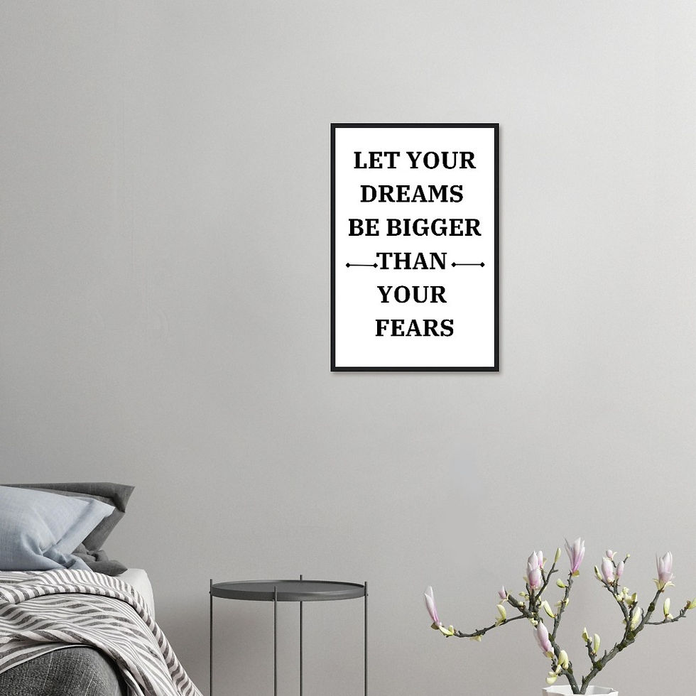 Thumbnail: High Quality Wall Poster, Inspiring Wall Art, Ready-to-hang wooden framed poster