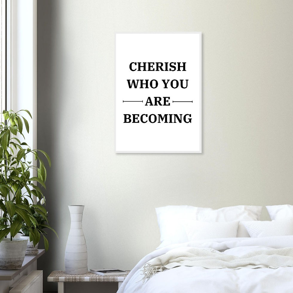 Thumbnail: Cheerful Wall Art, Ready-to-hang wooden framed poster, Uplifting Office Wall Art