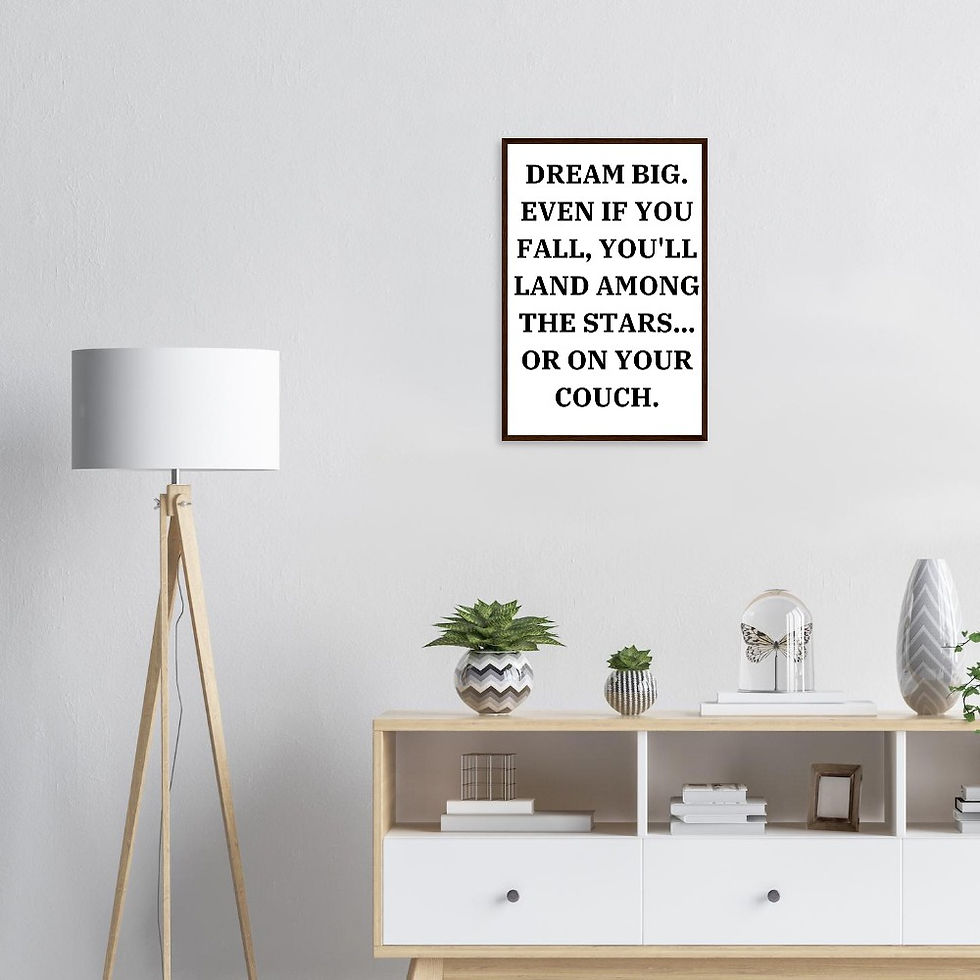 Thumbnail: Ready-to-hang wooden framed posters, Motivating & Elegant office Wall Poster