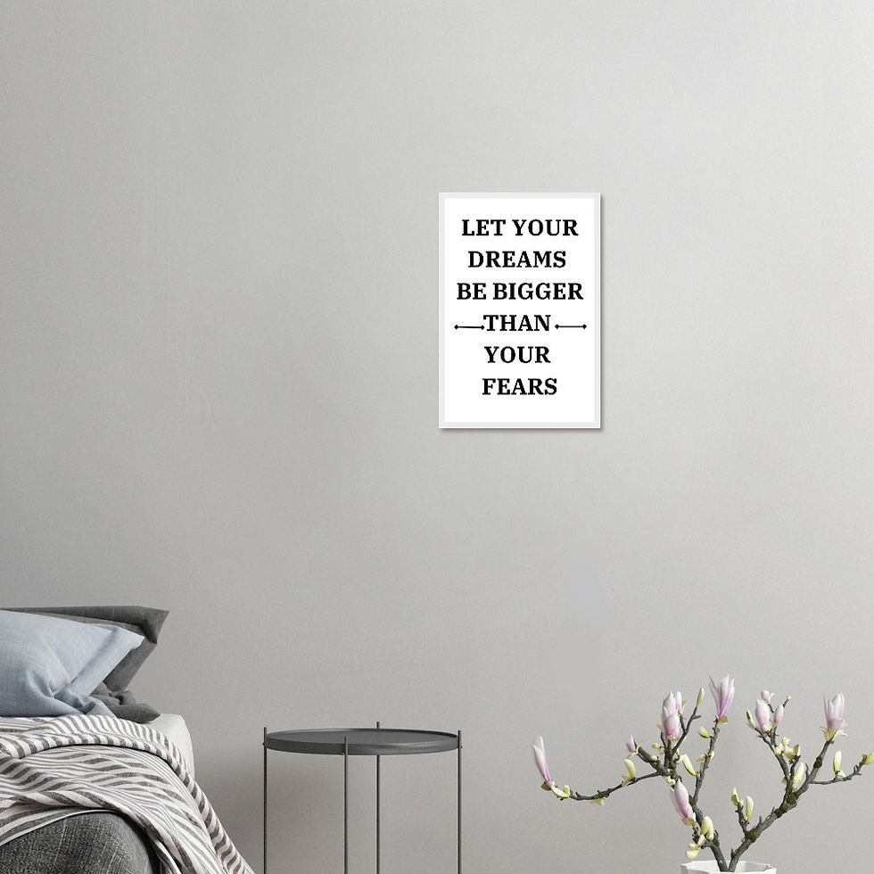 Thumbnail: High Quality Wall Poster, Inspiring Wall Art, Ready-to-hang wooden framed poster