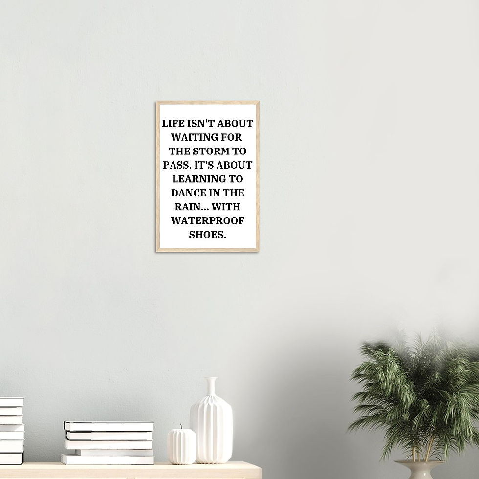 Thumbnail: Uplifting Wall Poster, Ready-to-hang wooden framed poster, High Quality Wall Art