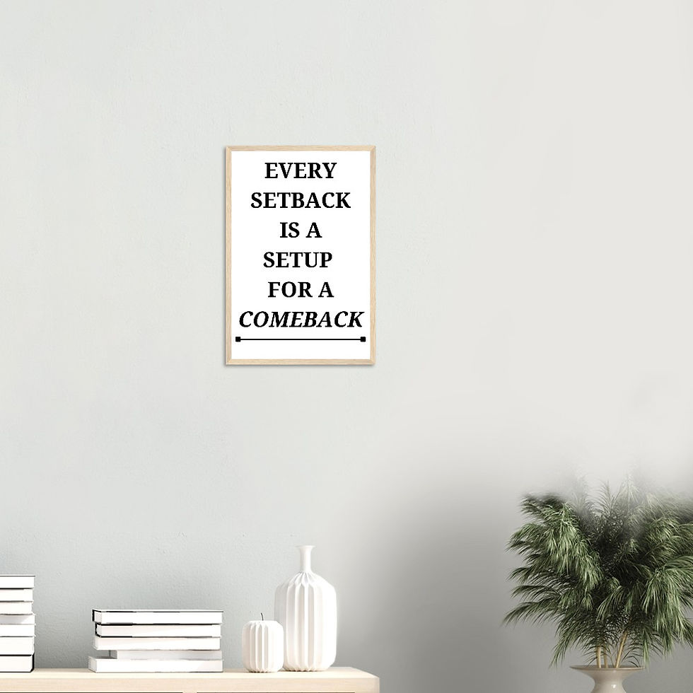 Thumbnail: Ready-to-hang wooden framed poster, Uplifting Office Wall Poster