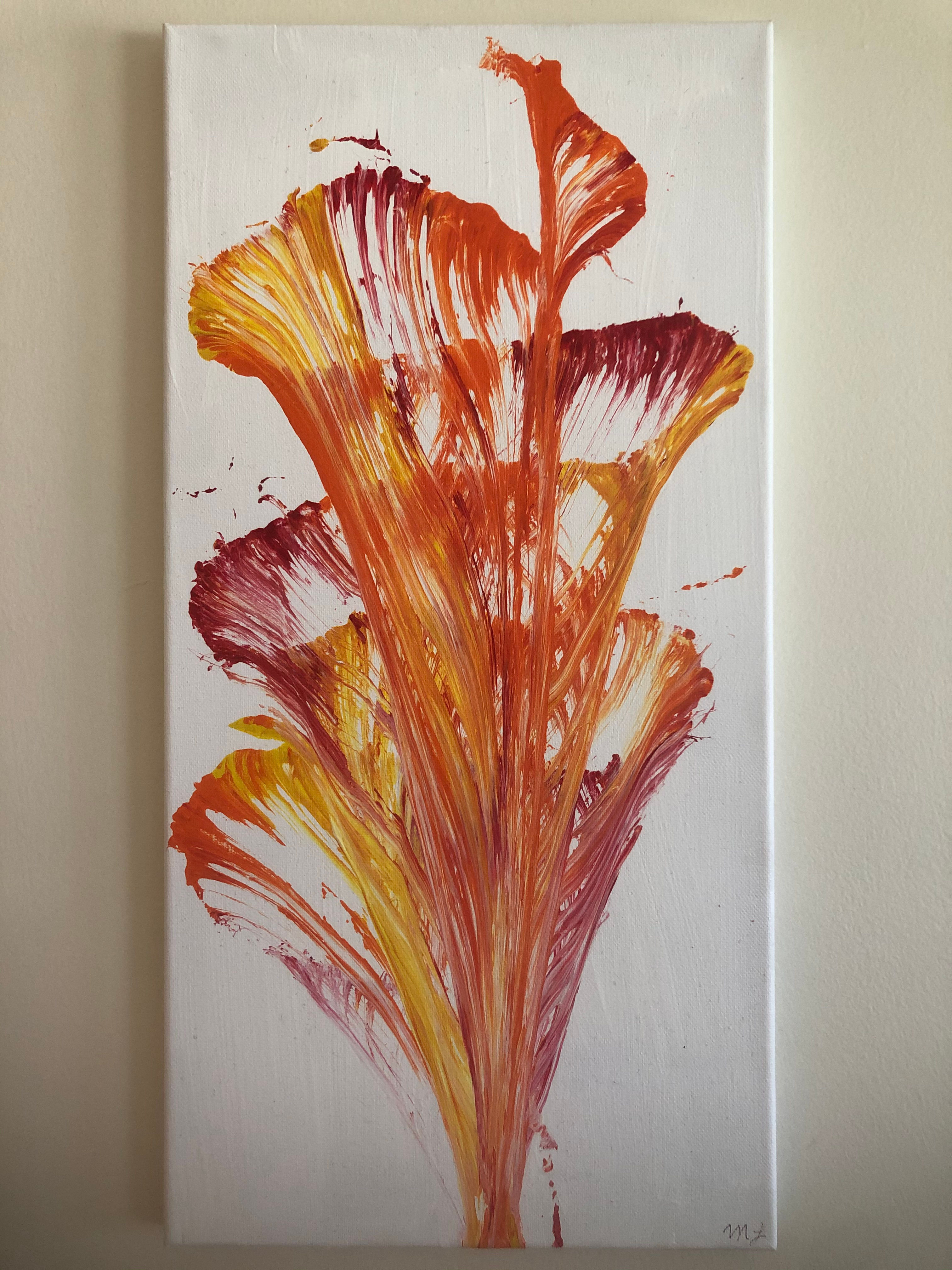 String Art Red/Orange Painting