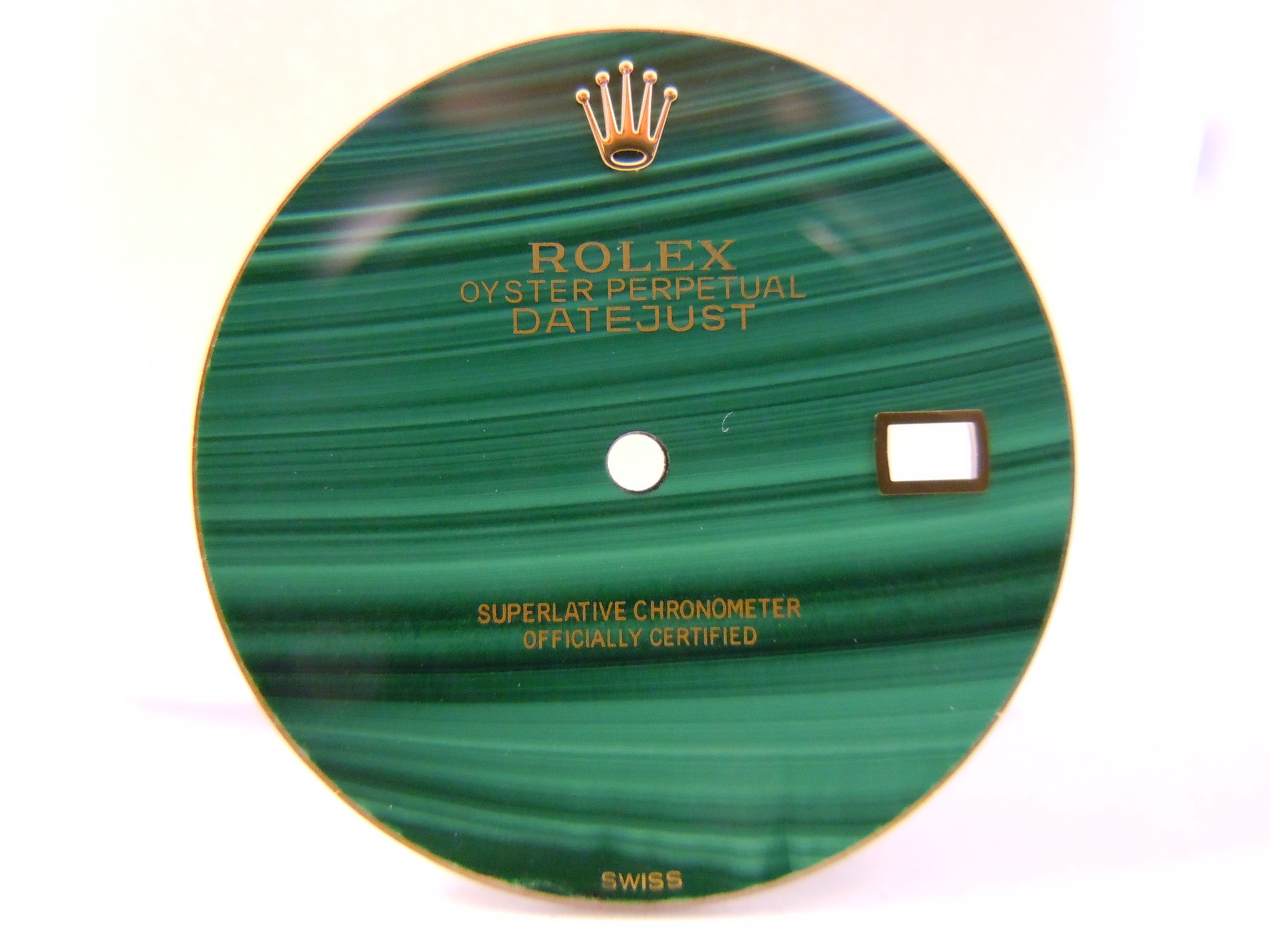 Real Malachite Custom Dial for Rolex Datejust 36 Cal 3035,3135