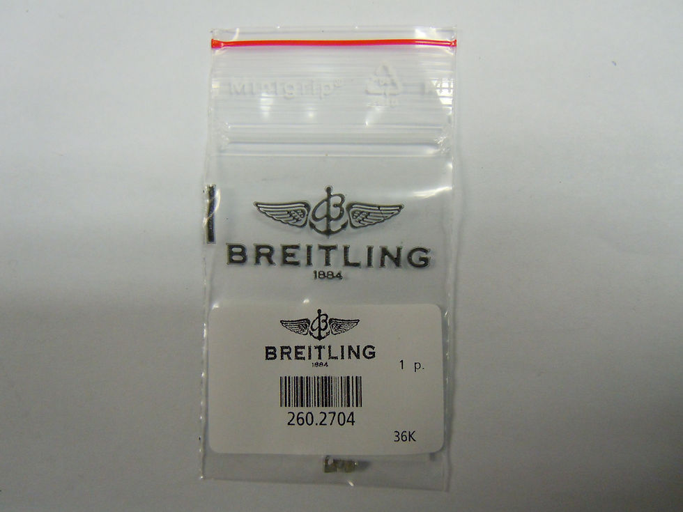 Thumbnail: Genuine Breitling Steel Bezel Rider 0/12 & Screw A13352 part 260.2704