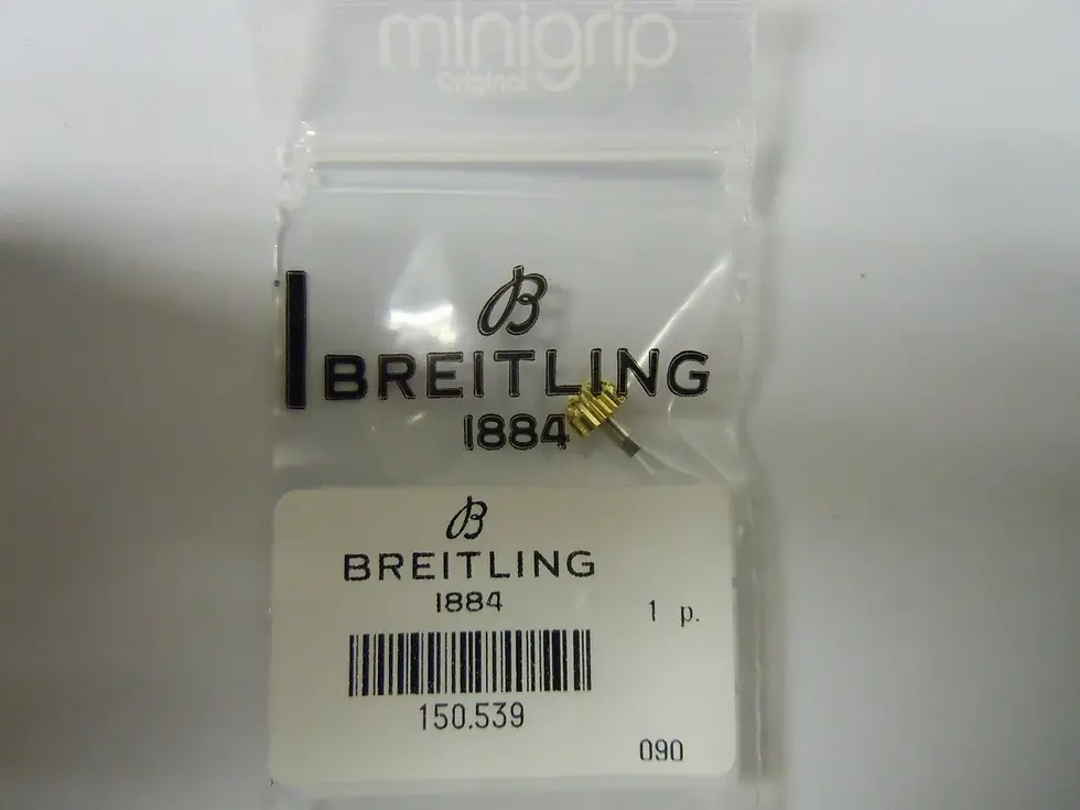Thumbnail: Genuine Breitling Crown Gold Plated 18K Crosswind B13055, B13355 part 150.539