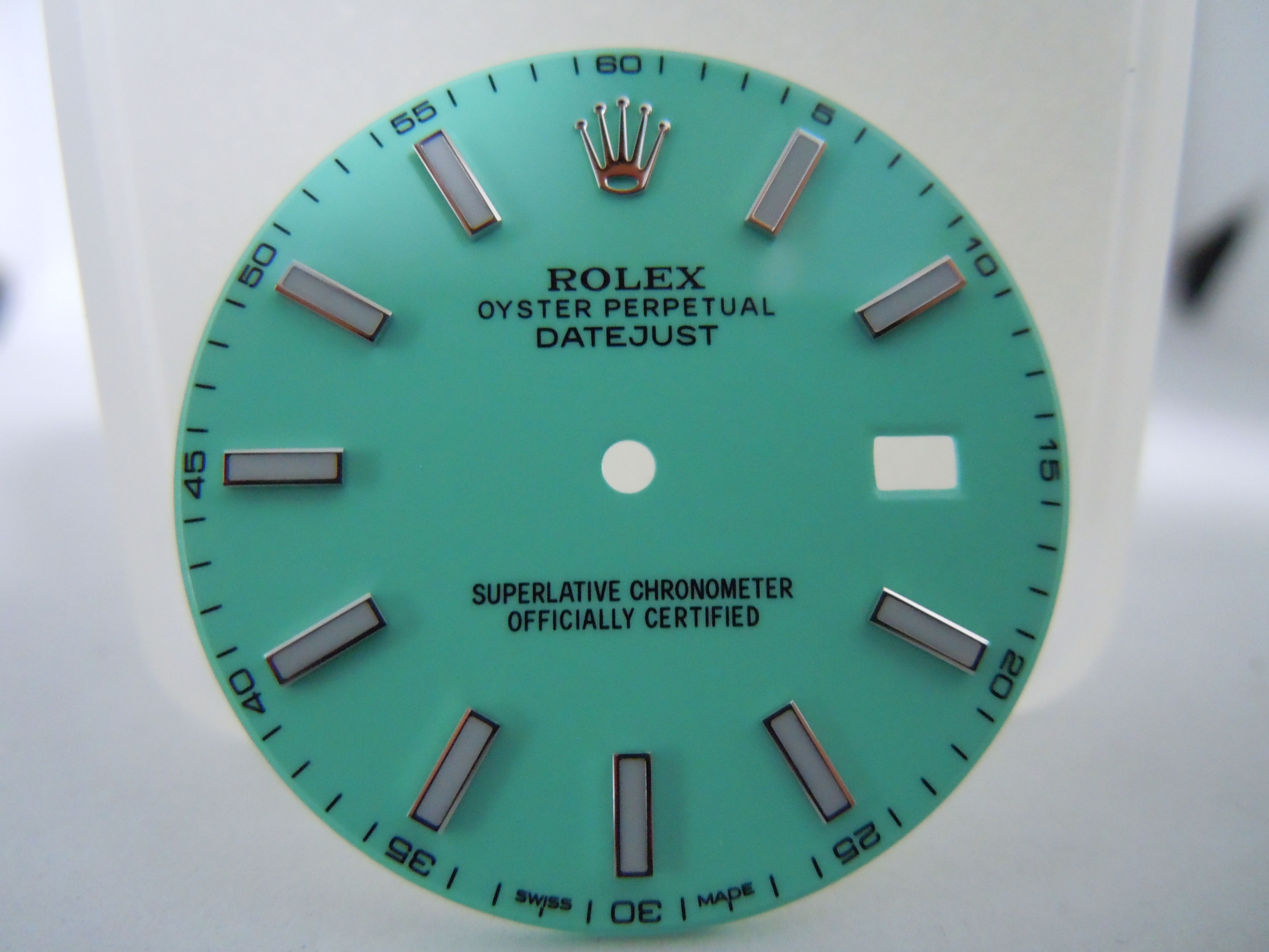 Stella Blue Tiffany Custom Dial for Rolex Datejust 41 Cal 3235