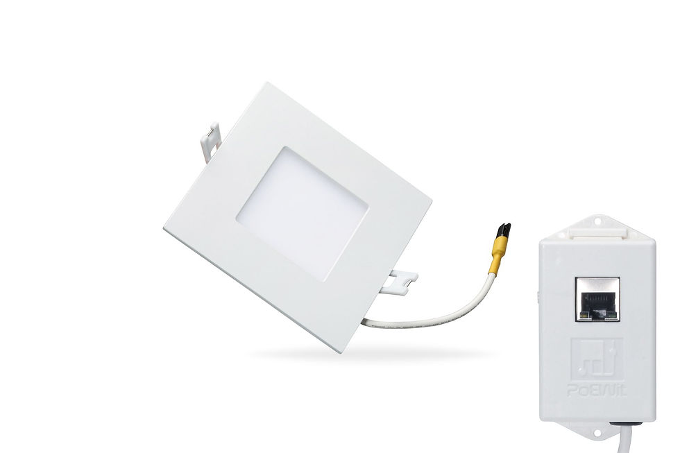 Thumbnail: Square LED Light (3000K) with PoE+ Driver Cloud Intelligent