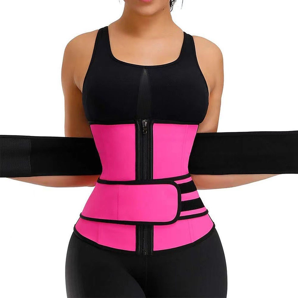 Thumbnail: Waist Trainer Slimming Body Shaper Fitness Belt Weight Loss Fat Burning Spor