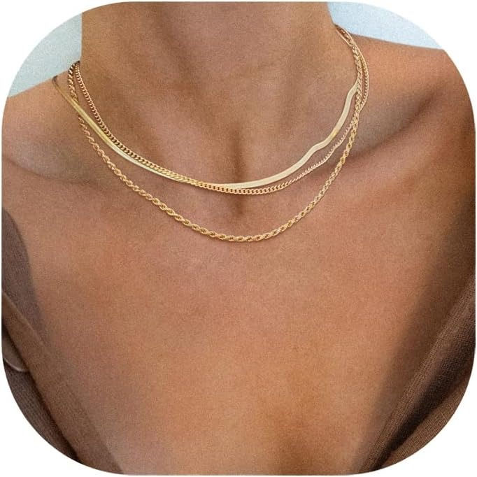Thumbnail: Necklace for Women Gold Necklace Silver Plated Necklace Gold Plated SnakeGold Ch