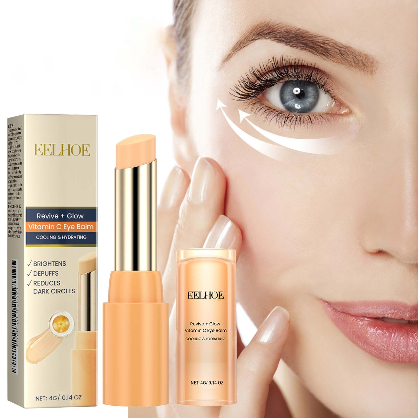 Vitamin C Eye Balm Moisturizing Eye Bag Removal Dark Circles Reduce Fine Lines A