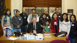 Posing with MP Eric Roy