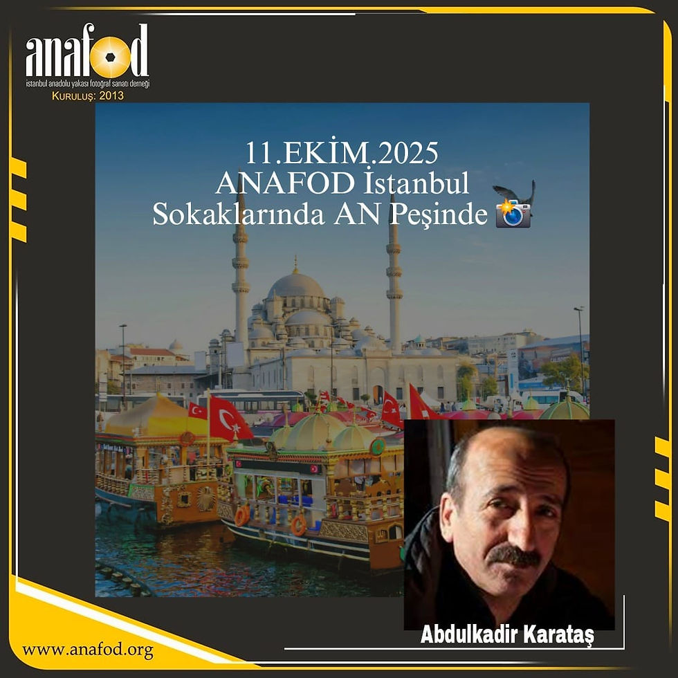 ABDÜLKADİR KARATAŞ ile İstanbul sokaklarında AN peşinde